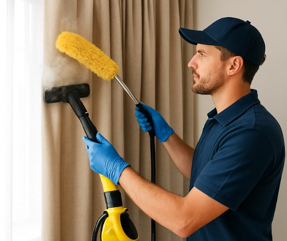Trusted residential curtain cleaning technician Matty Curtain Cleaning moorabbin-vic QLD